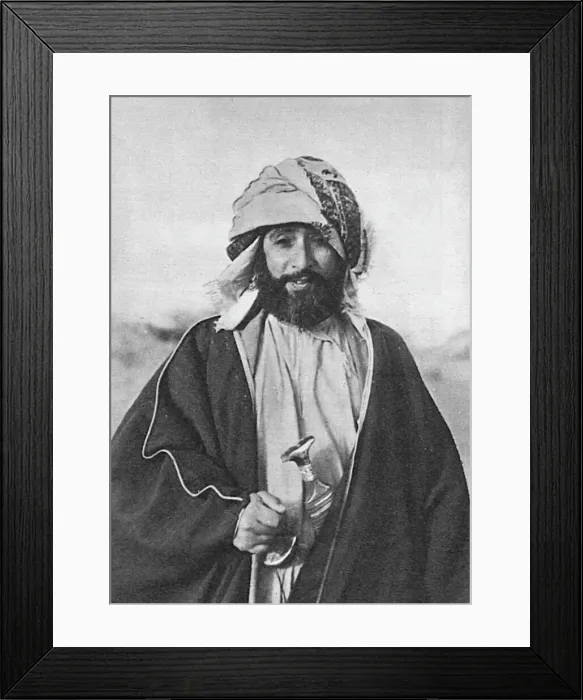 Framed Print : Sheikh Saqr Bin Sultan of the Naim tribe of Oman Framed Print : Sheikh Saqr Bin Sultan of the Naim tribe of Oman