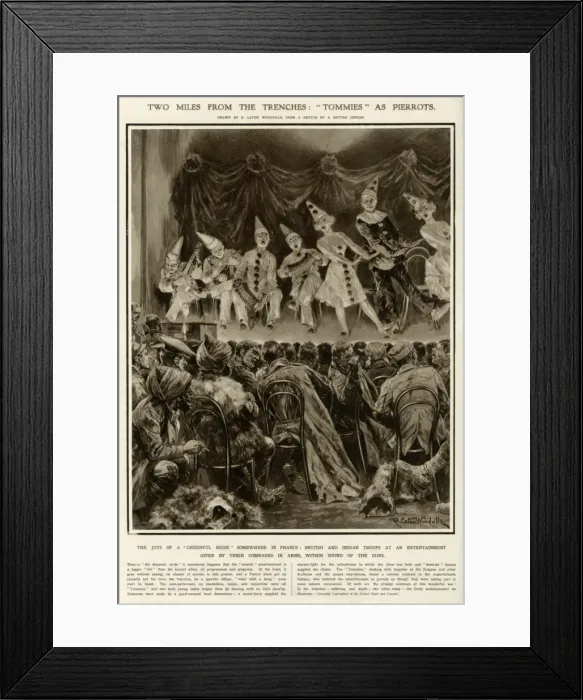 Framed Print : Entertainment within the two miles of the front Framed Print : Entertainment within the two miles of the front