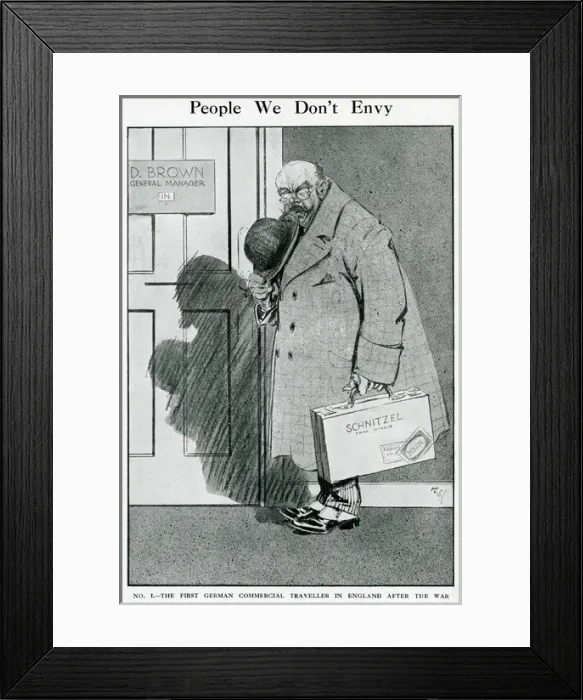 Framed Print : People We Don t Envy: No. 1: The first German salesman