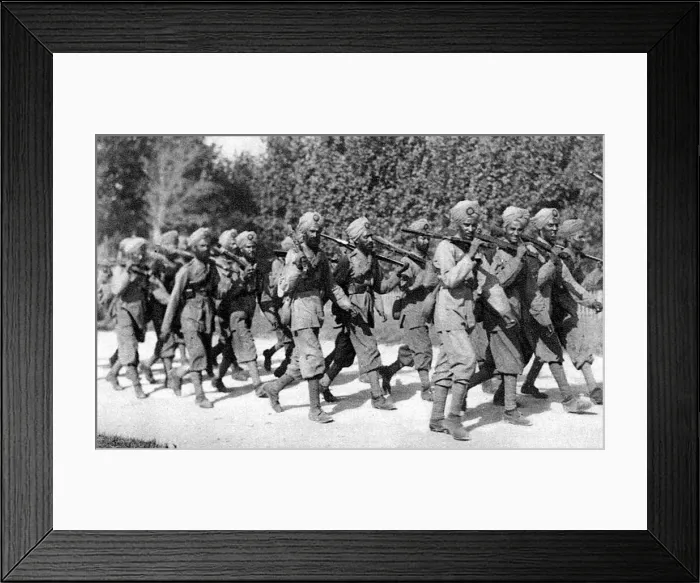 Framed Print : Sikhs of the Indian Army in France during World War I