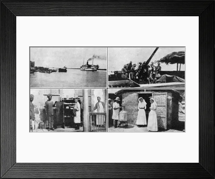 Framed Print : Anglo-Indian forces on the Tigris during World War I