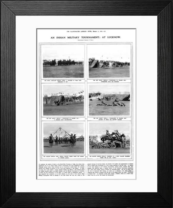Framed Print : An Indian military tournament at Lucknow Framed Print : An Indian military tournament at Lucknow