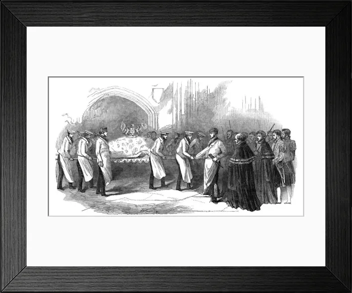 Framed Print : Bringing in a baron of beef at the Lord Mayors Show, 1847