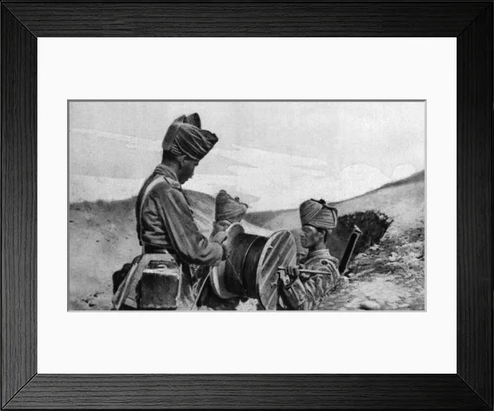 Framed Print : Indian troops in Mesopotamia during World War I Framed Print : Indian troops in Mesopotamia during World War I