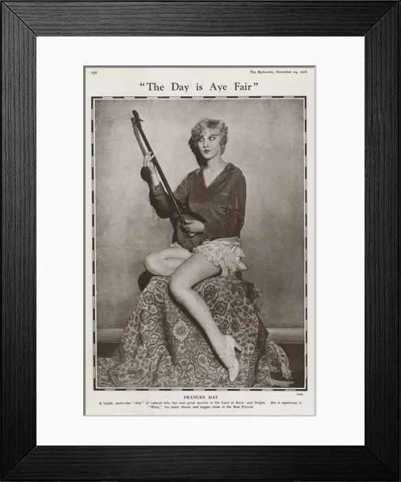 Framed Print : Frances Day Framed Print : Frances Day