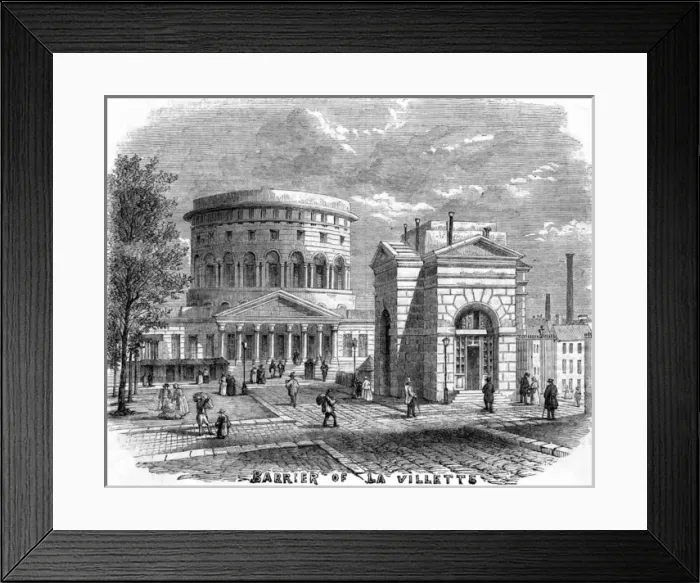 Framed Print : Paris, France - Barriere de la Villette Framed Print : Paris, France - Barriere de la Villette