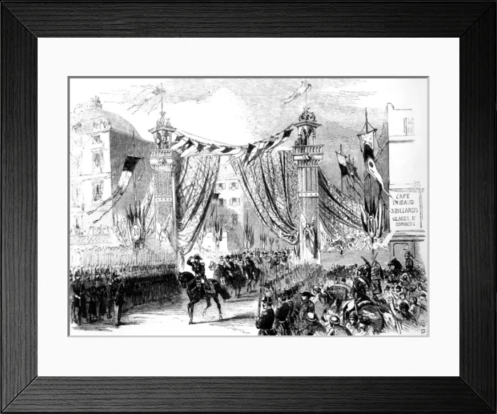 Framed Print : Paris, France - Boulevard de Sebastopol inaugurated Framed Print : Paris, France - Boulevard de Sebastopol inaugurated