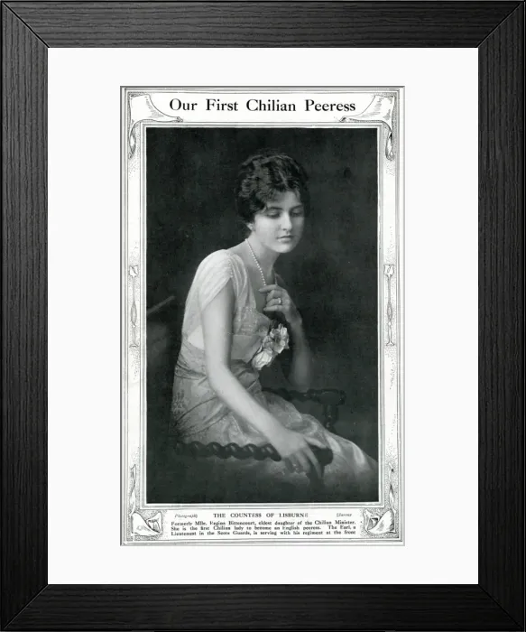 Framed Print : The Countess of Lisburne, 1915 Framed Print : The Countess of Lisburne, 1915