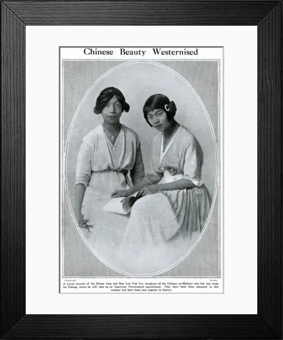 Framed Print : Chinese beauty westernised, 1915 Framed Print : Chinese beauty westernised, 1915