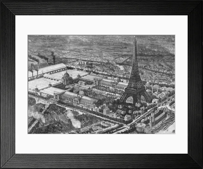 Framed Print : Paris Exhibition 1889 including Eiffel Tower Framed Print : Paris Exhibition 1889 including Eiffel Tower