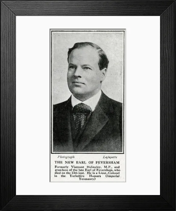 Framed Print : Viscount Helmsley becomes the 2nd Earl of Feversham, 1915 Framed Print : Viscount Helmsley becomes the 2nd Earl of Feversham, 1915