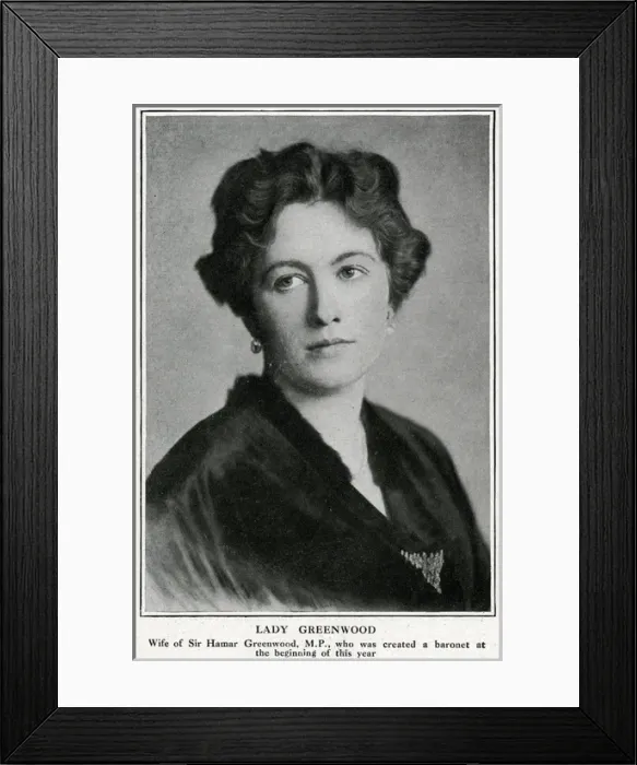 Framed Print : Lady Greenwood, 1915 Framed Print : Lady Greenwood, 1915