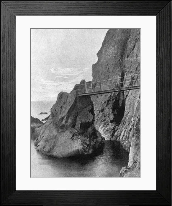 Framed Print : Gobbins cliff path Framed Print : Gobbins cliff path