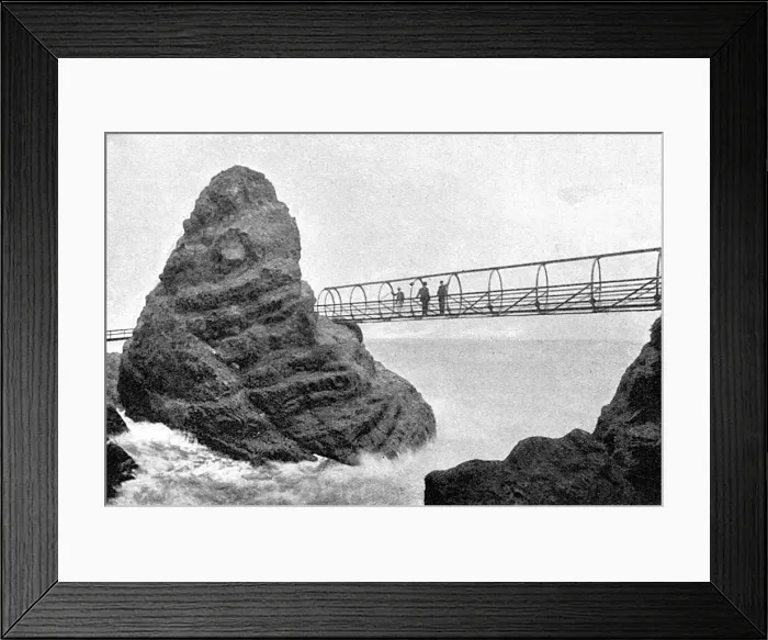 Framed Print : Gobbins cliff path Framed Print : Gobbins cliff path