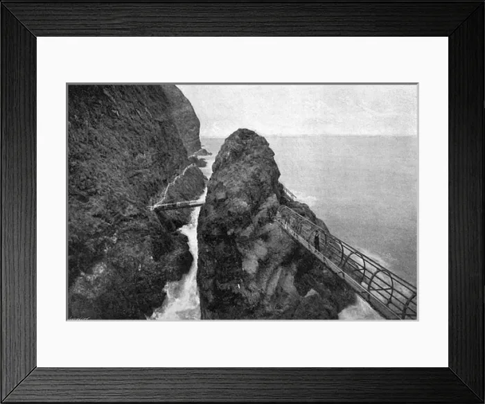 Framed Print : Gobbins cliff path Framed Print : Gobbins cliff path