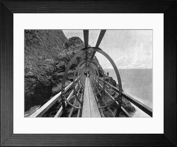 Framed Print : Gobbins cliff path Framed Print : Gobbins cliff path