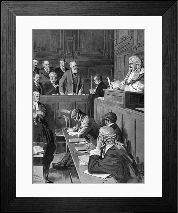 Framed Print : Mock Trial - Mystery of Edwin Drood - Shaw to Chesterton Framed Print : Mock Trial - Mystery of Edwin Drood - Shaw to Chesterton