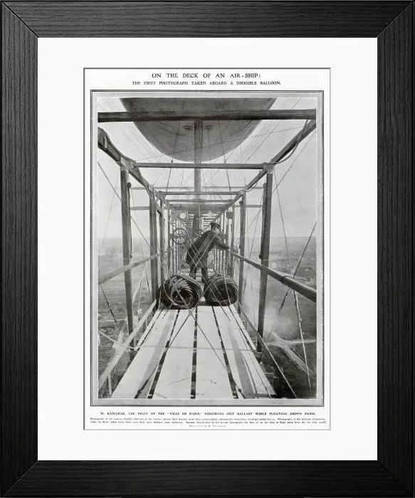Framed Print : La Ville de Paris - Airship 1907
