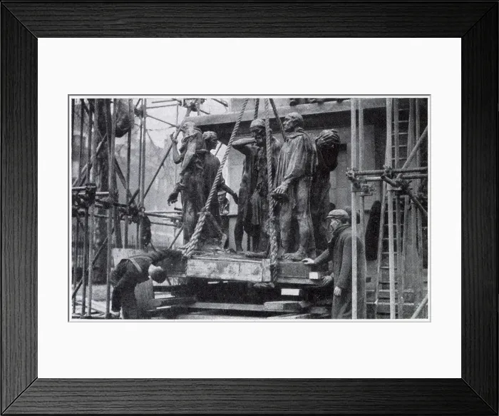 Framed Print : Moving Famous London Statues to Safety 1941 Framed Print : Moving Famous London Statues to Safety 1941