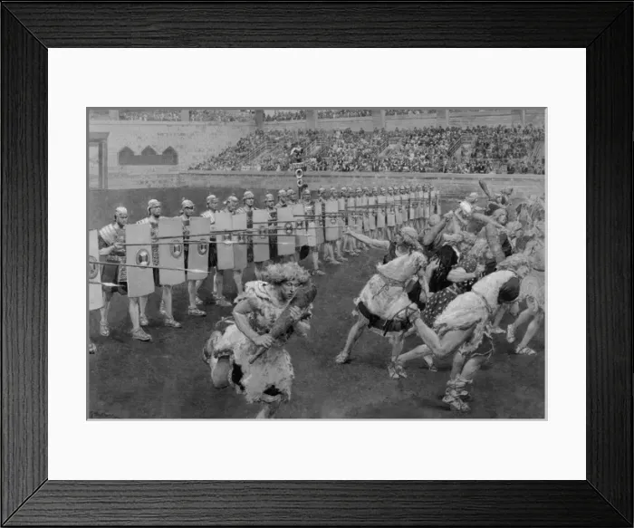 Framed Print : Re-enactment at Royal Tournament, Olympia, London Framed Print : Re-enactment at Royal Tournament, Olympia, London
