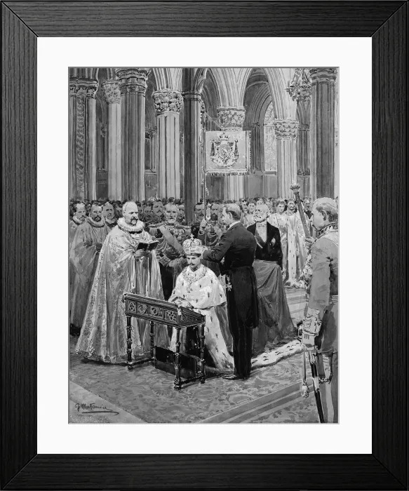 Framed Print : Coronation of Haakon VII of Norway Framed Print : Coronation of Haakon VII of Norway