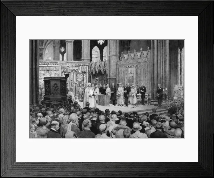 Framed Print : Cathedral service, recovery of King George V Framed Print : Cathedral service, recovery of King George V