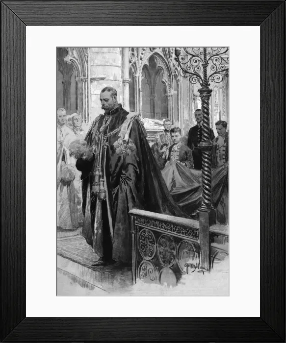Framed Print : King George V passing through the sanctuary Framed Print : King George V passing through the sanctuary