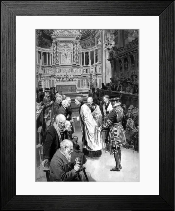 Framed Print : The Royal Maundy, St Pauls Cathedral, London