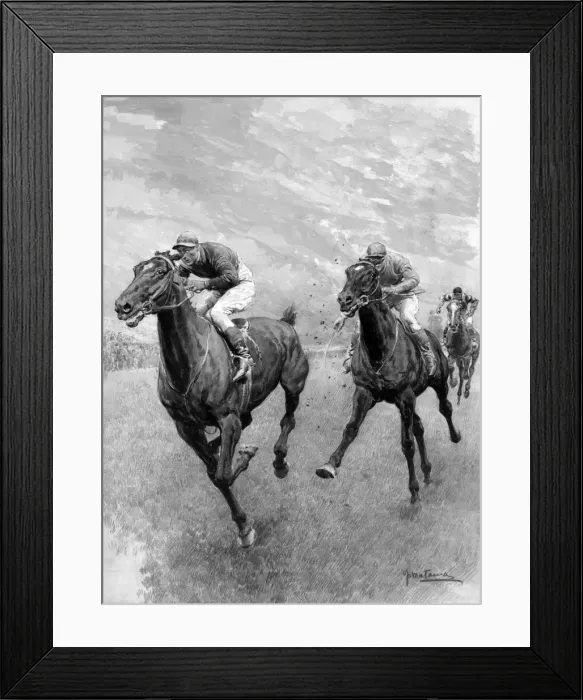 Framed Print : Grand Parade winning the Derby Framed Print : Grand Parade winning the Derby