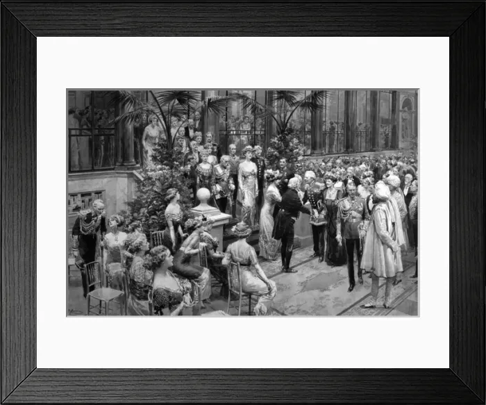Framed Print : Ladies and gentlemen at a grand reception Framed Print : Ladies and gentlemen at a grand reception