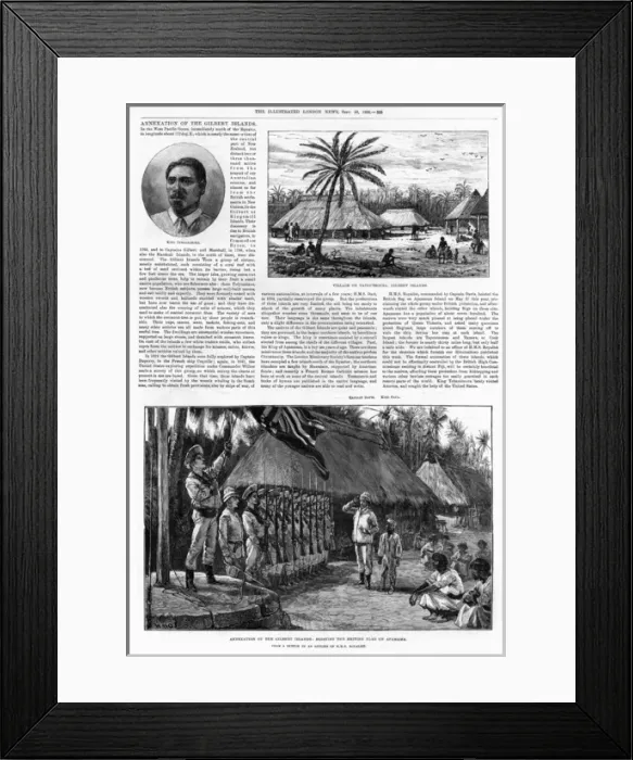 Framed Print : Annexation of the Gilbert Islands Framed Print : Annexation of the Gilbert Islands