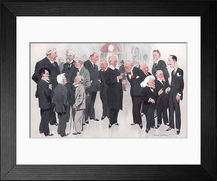 Framed Print : In the Lobby of the House of Commons Framed Print : In the Lobby of the House of Commons