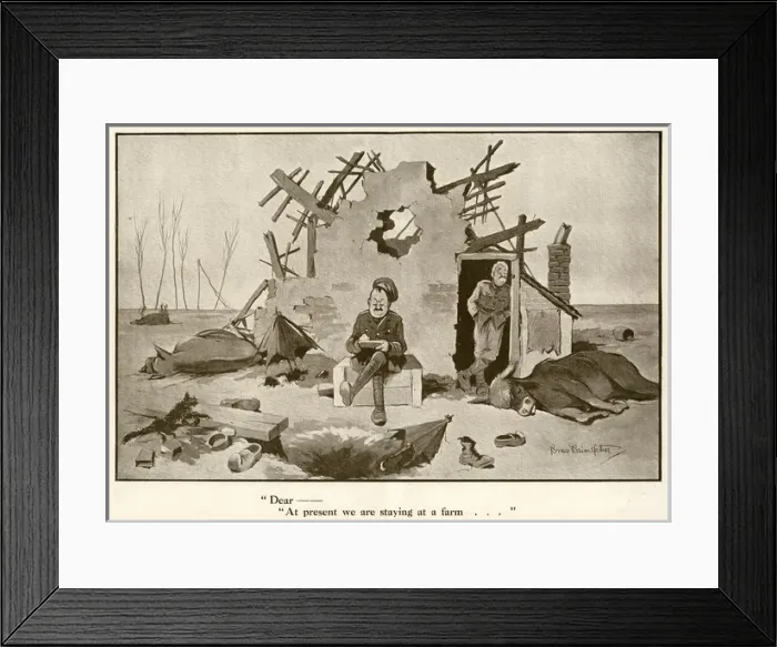 Framed Print : Dear -------- at present we are staying at a farm Framed Print : Dear -------- at present we are staying at a farm