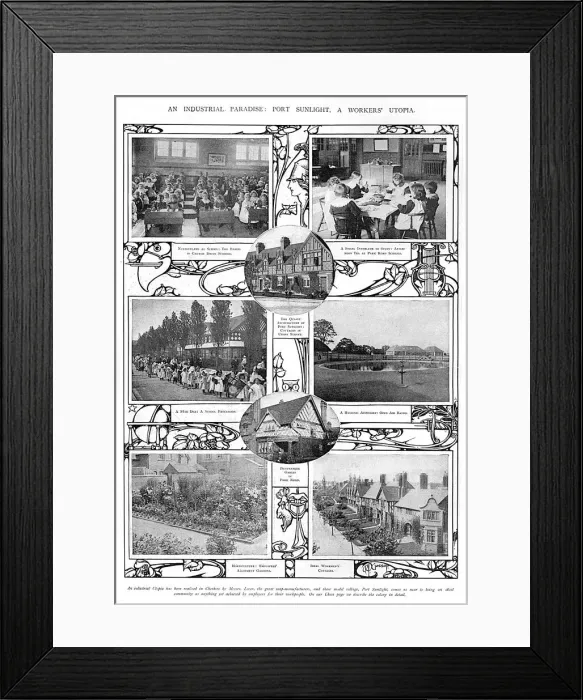 Framed Print : Port Sunlight - a workers utopia