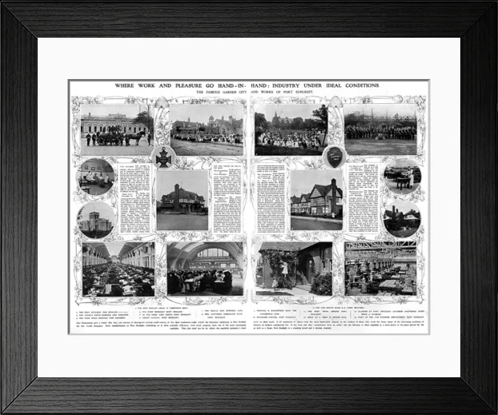 Framed Print : Port Sunlight - where work and pleasure go hand in hand Framed Print : Port Sunlight - where work and pleasure go hand in hand