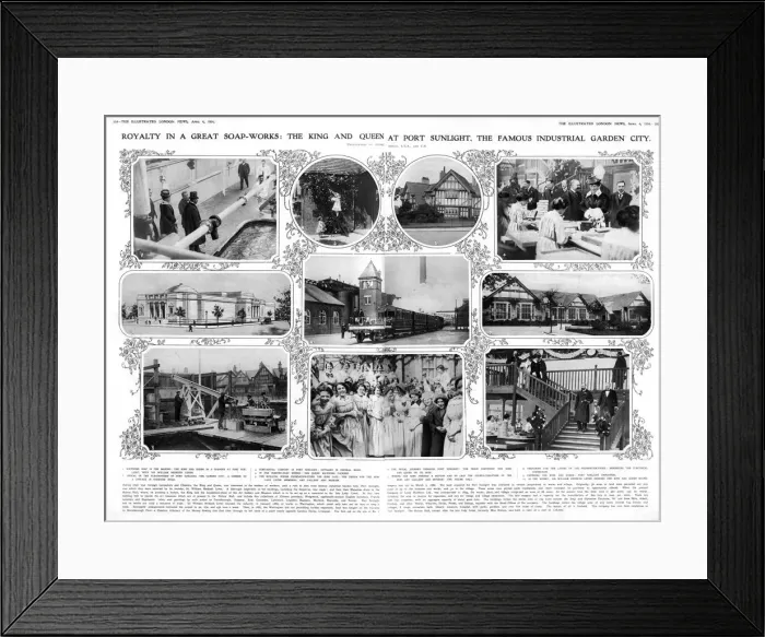 Framed Print : Royal visit to Port Sunlight, April 1914 Framed Print : Royal visit to Port Sunlight, April 1914