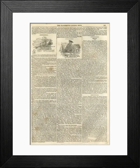 Framed Print : Illustrated London News page 3, 1st October 1842 Framed Print : Illustrated London News page 3, 1st October 1842