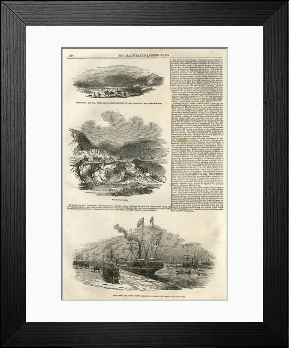Framed Print : Illustrated London News page 4, 1st October 1842 Framed Print : Illustrated London News page 4, 1st October 1842