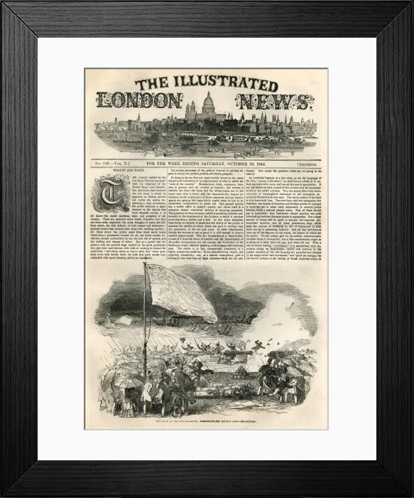 Framed Print : Illustrated London News cover, 19th October 1844 Framed Print : Illustrated London News cover, 19th October 1844