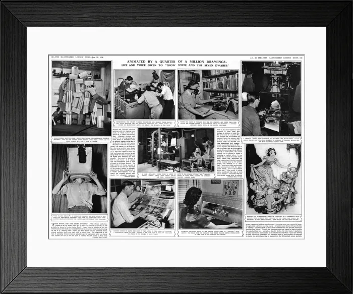 Framed Print : The making of Disneys Snow White & the Seven Dwarfs Framed Print : The making of Disneys Snow White & the Seven Dwarfs