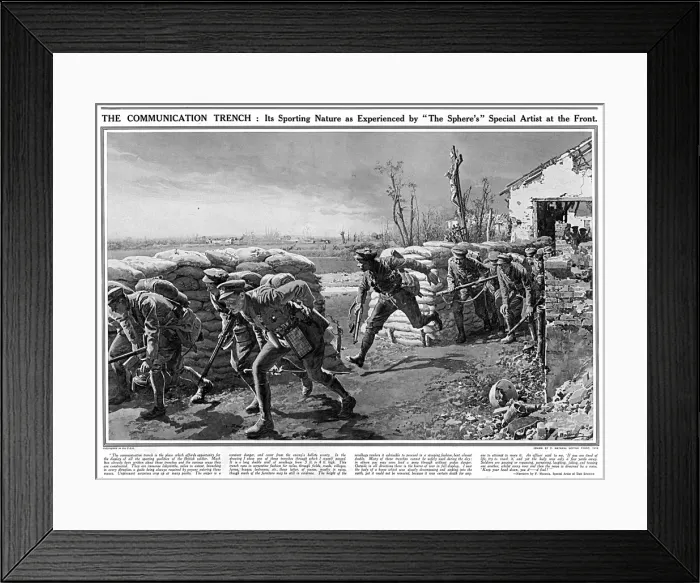 Framed Print : The Communication Trench Framed Print : The Communication Trench