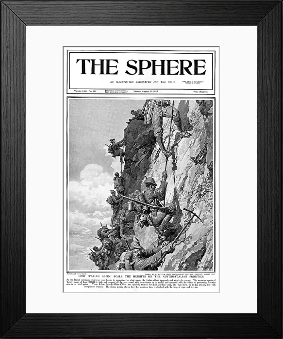 Framed Print : Italian Alpini scale heights Framed Print : Italian Alpini scale heights