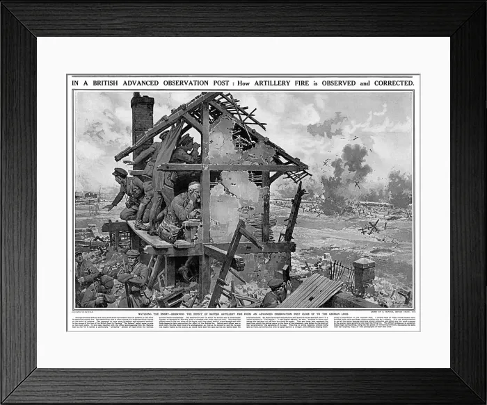 Framed Print : A British Advanced observation post Framed Print : A British Advanced observation post