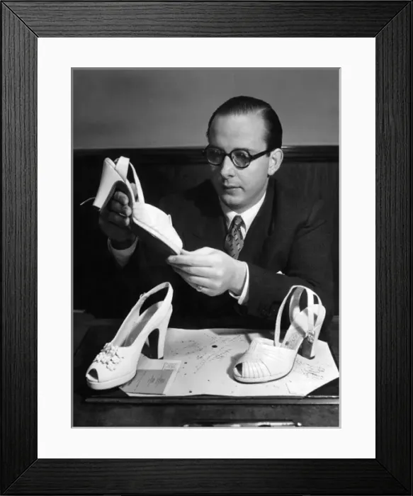 Framed Print : Edward Rayne, shoe supremo