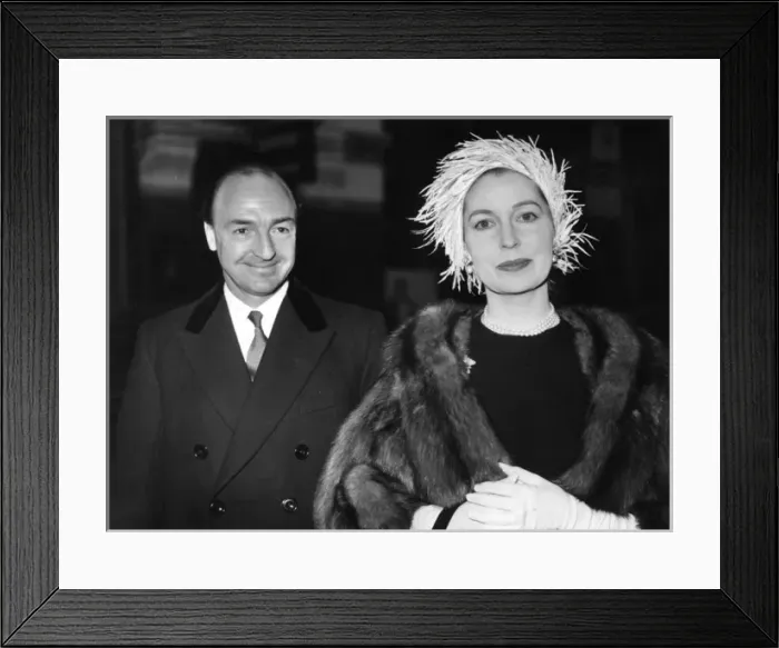 Framed Print : John Profumo and Valerie Hobson Framed Print : John Profumo and Valerie Hobson