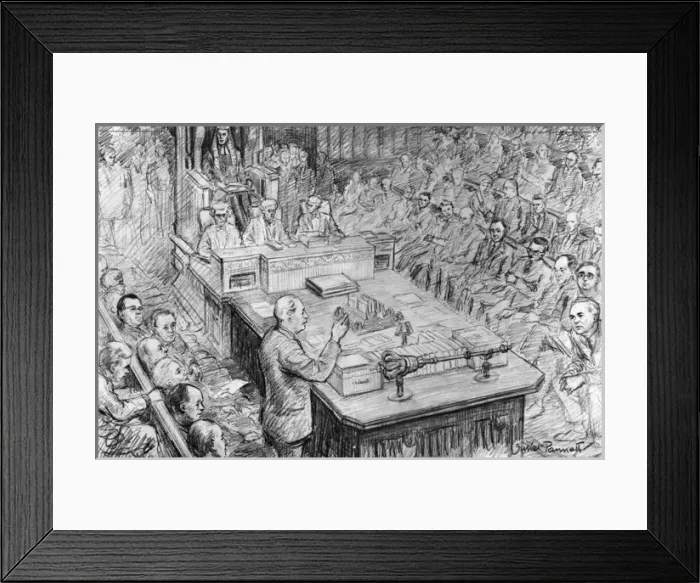 Framed Print : Macmillan speaking inn the House, Profumo Scandal Framed Print : Macmillan speaking inn the House, Profumo Scandal