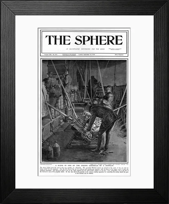 Framed Print : Zeppelin engine gondola Framed Print : Zeppelin engine gondola