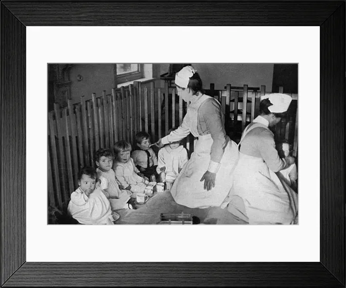 Framed Print : Home for soldiers children, Lady Maud Barrett Home, WW1