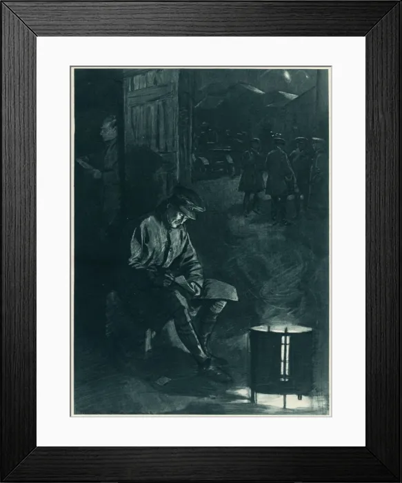 Framed Print : The Letter from Home by Samuel Begg, WW1 Framed Print : The Letter from Home by Samuel Begg, WW1