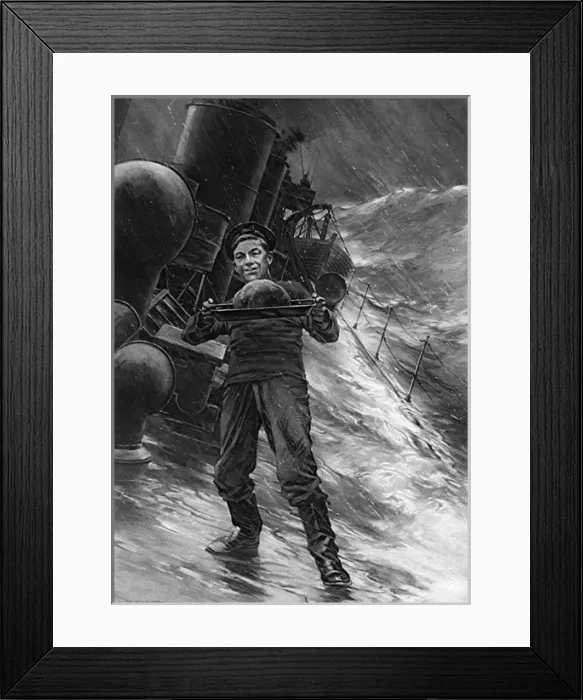 Framed Print : The Pudding in Danger, Christmas WW1 Framed Print : The Pudding in Danger, Christmas WW1